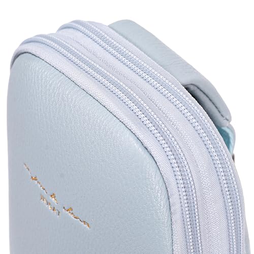 INICAT Women's Small Sling Bag, Lightweight Everyday Vegan Leather Crossbody Purse for Daily Essentials and Travel Light - color: Light Blue, size: Large