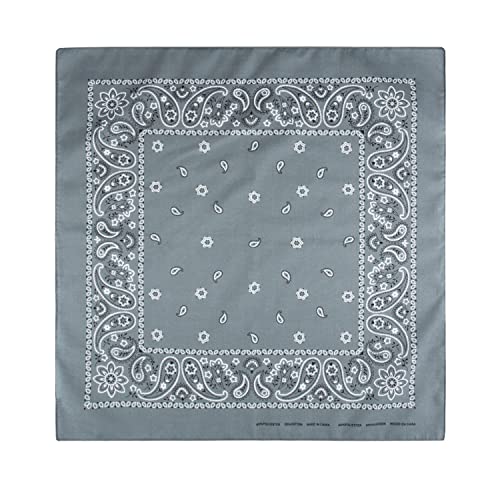 Levi’s All-Gender Multi-Purpose Bandana Gift Set – Headband, Wrap, Face & Neck Coverage - color: White/Gray, size: Pack 2