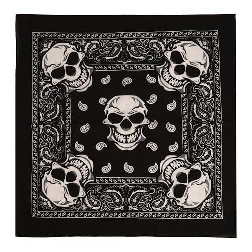 Motique Accessories Skull Bandana - color: Paisley