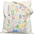 METALPHA Aesthetic Tote Bag for Women Girls - Resuable Double-Sided Printed Canvas Tote Bag with Snap Closure and Pocket - color: Purrfectpaws