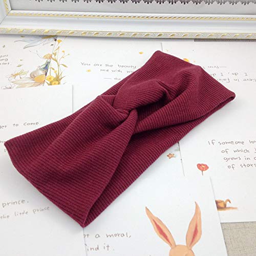 DRESHOW 8 Pack Headbands for Women Yoga Knotted Headbands Elastic Criss Cross Hair Accessories Sports Head Wrap Non Slip - color: 8 Pack Ribbing Cross Headbands