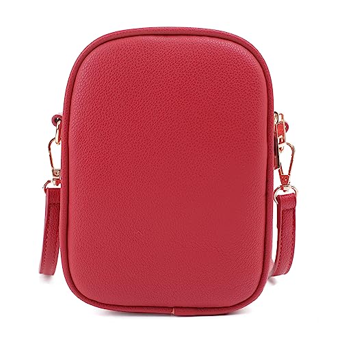 Mali+Lili, Josie Triple Zip Crossbody Bag - color: Red