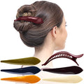 RC ROCHE 6 Pcs Duck Bill Alligator Hair Clips for Women Sectioning Flat Claw Long Thick Hair Inner Teeth Curved Styling Jaw Strong Secure Grip Salon, Large Classic Multicolor - color: (Large) Classic