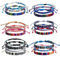 Beach Bracelet Set for Men and Women, Surfer Men Bracelet, Braided Boho Summer Bracelets Adjustable Men's Bracelet Handmade Women Bracelet String Rope Ankle Bracelets Birthday Gift - style: 19pcs boho bracelet