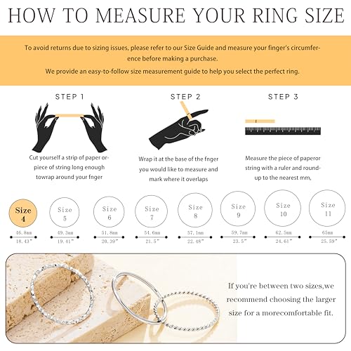 Gokeey Gold Rings for Women Non Tarnish, Dainty 14K Gold Plated Stackable Thin Thumb Ring Set Trendy Pinky Wedding Bands Engagement Rings for Women Size 4 5 6 7 8 9 10 11 - color: Silver, size: 4