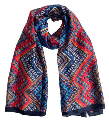 Acotavie Scarfs for Women Dressy Fashion Scarves Long Floral Pattern Scarf Lightweight Sunscreen Shawls - color: C014