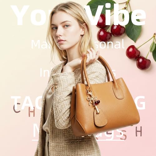 Cute Initial Cherry, Bow, Heart & More Styles - Personalized Keychain Bag Charms & Purse Accessories for Handbags - color: Red Cherry, style: I