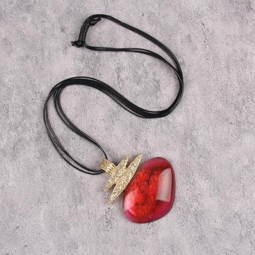 Leather Necklace for Women Large Pendant Hippie Choker Necklace Vintage Sweater Necklace Chunky Boho Necklaces for Women - style: Leather Bohemian Necklaces