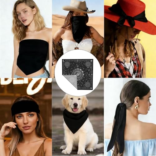 Head Scarf Hair Neck Scarves for Women Fashion Silk Satin Purse Bag Scarfs Handbags Bandana Neckerchief - color: Black Moon Celestial
