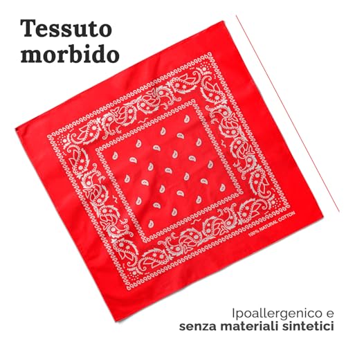 AURAE Bandana – 100% Cotton & Natural Fibers – Bandana Scarf with No Polyester – Soft, Durable & Machine Washable - color: Mixed - 3 Pack
