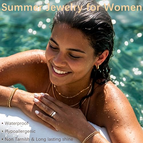 Gold Rings for Women Men Non Tarnish, Waterproof Chunky 14K Gold Plated Dainty Stackable Rings Trendy Statement Pinky Thumb Rings Engagement Eternity Wedding Band Ring Stacking Gold Jewelry Size 3 4 5 6 7 8 9 10 11 - color: Silver, size: 12.5