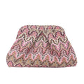 ENBEI Evening bag Clutch Purse for Women Metal Frame Closure Handmade bag for Wedding,Party Gift for women/grilfriend/mother - color: Pink