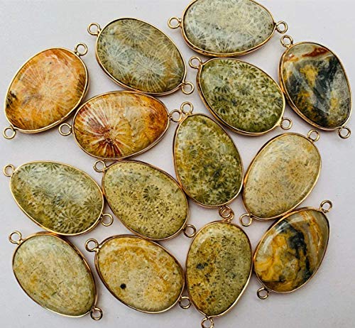 YGLINE Natural Stone Beaded Healing Wax String 5 Wraps Bracelets - color: coral jade