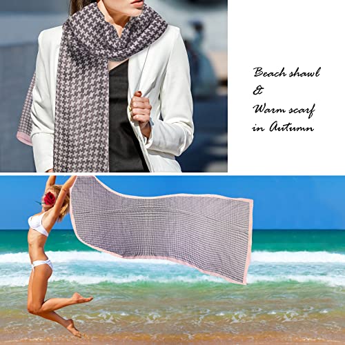 FINIZO Women's Fashion Scarves, Pashmina Wrap for All Season, Everyday Wear for Ladies, Solid Color Bridesmaid Gifts - color: 39pink