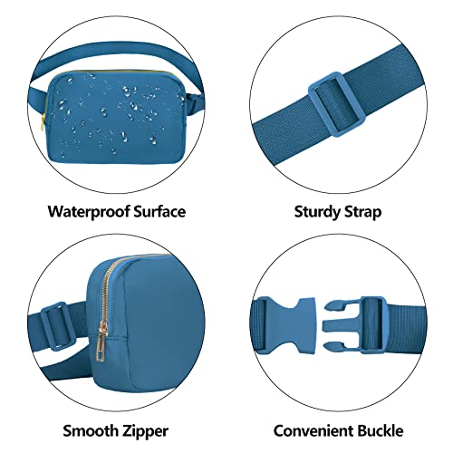 VOROLO Fanny Pack For Women And Men Crossbody Bag Belt Bag with Adjustable Strap Graduation Gifts Blue - color: Blue, style: 1 Pack Fanny Pack
