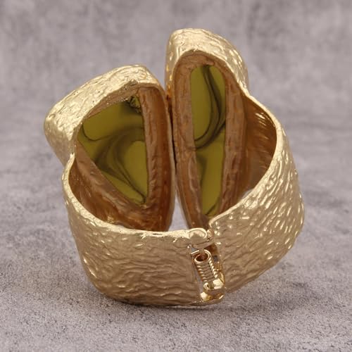 Chunky Gold Bracelet Trendy Gold Cuff Bracelets for Women Statement Silver Arm Cuffs Bangles Arm Punk Jewelry Accessories - style: Cuff Statement Bracelets
