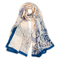 vimate 100% Large Silk Feeling Scarf-Women's Fashion Long Mulberry Silk Satin Neck Scarf Sunscreen Shawl Wrap Headscarf - color: Style 21
