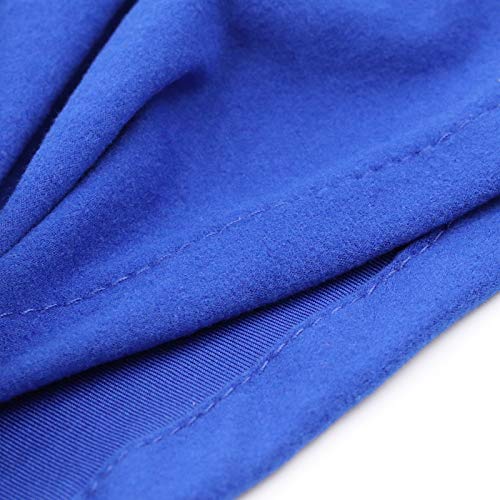 DRESHOW 5 Pack Knotted Headwraps for Women African Turban Pre-Knotted Beanie Headwraps Hair Covers - color: 5 Pack Donuts: Black, Purple, Royal Blue, Khaki, Rose