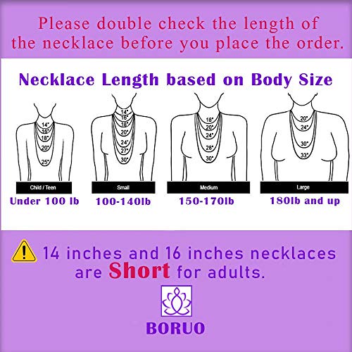 BORUO 925 Sterling Silver Snake Chain Necklace | Waterproof 14K Gold Plated Snake Chain | 1mm 1.5mm Solid Italian Nickel-Free Necklace Lobster Claw Clasp 14-30 Inch - color: Waterproof White Gold Plated Stainless Steel 1.5mm, size: 22 Inch