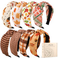 obeoby Fall Headbands for Women, Thanksgiving Knotted Headband Holiday Hairbands for Women Girls Autumn Festive Gift - color: Fall serise