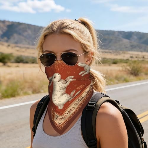 Head Scarf Hair Neck Scarves for Women Fashion Silk Satin Purse Bag Scarfs Handbags Bandana Neckerchief - color: Brown Red Rabbit