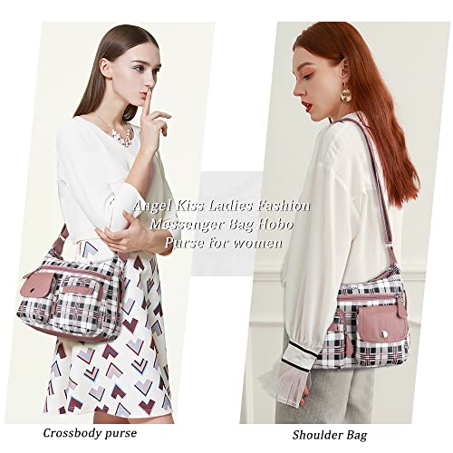 Angel Kiss Crossbody Bags for Women, Ladies Shoulder Handbags and Purses Medium Faux Leather Pocketbooks | Ladies - color: 357white/Pink