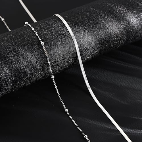 Risamil Waist Chain for Women, Dainty Gold Plated Belly Chain for The Waist Adjustable Waterproof Sexy Bikini Satellite Beads Sparkle Chain Simple Body Chain Summer Jewelry Gifts for Women - style: Snkae2