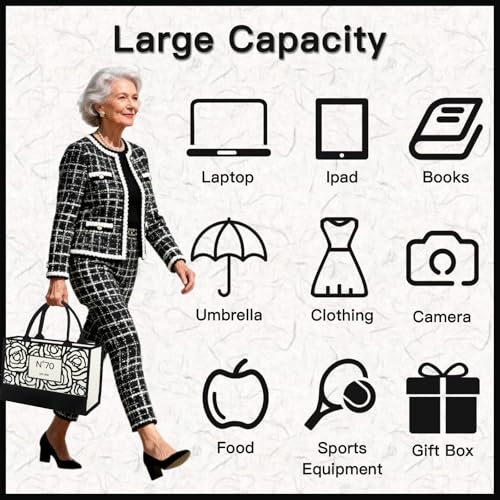50th/60th/70th/40th/30th/80th Birthday Gifts for Women Her, Birthday Gifts Tote Bag for Mom Wife Aunt Friends - style: 70th