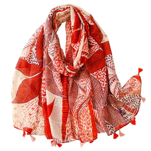 WZX Boho Scarf for Women, 70"x35" Large Lightweight Shawl Wrap for Travel, Sun Protection, Office & All-Season Wear - color: 012
