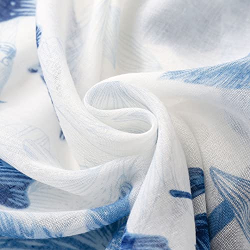 WZX Boho Scarf for Women, 70"x35" Large Lightweight Shawl Wrap for Travel, Sun Protection, Office & All-Season Wear - color: 023