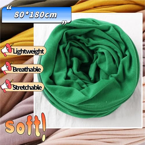 Head Wraps for Black Women, Breathable Headwrap Soft Long Hair Wraps Wide Headscarves for Locs Braids - color: Bright Green