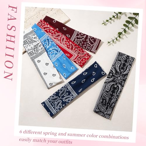 QIUTIMIY Headbands for Women Non Slip - 6 Pack Soft Stretchy Hair Bands for Women’s Hair – Fashion Sports Headbands for Yoga, Workout, Running, Gym, Daily Wear(Style 7) - color: Style 7