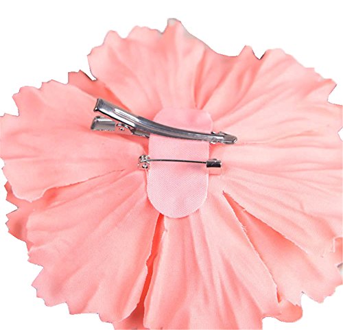 Hair Flower Clips Brooch Boutique Hair Accessories Bohemia Hairpins for Women Girls (Pink) 1 Count (Pack of 1) - color: Pink