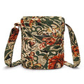 OPQRSTU Women's Retro Small Size Canvas Shoulder Bag Hippie Boho Crossbody Handbag - color: Army Green