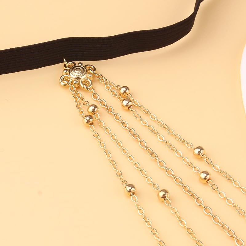 Snake Leg Chain for Women, Sexy Serpent Charm Thigh Garter, Summer Bikini Skirt Beach Party - style: E moon gold