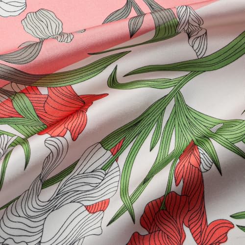 RIIQIICHY Women Head Hair Scarf Like Satin Silk Scarf Sleeping Hair Wrapping Night 27.5" - color: C008
