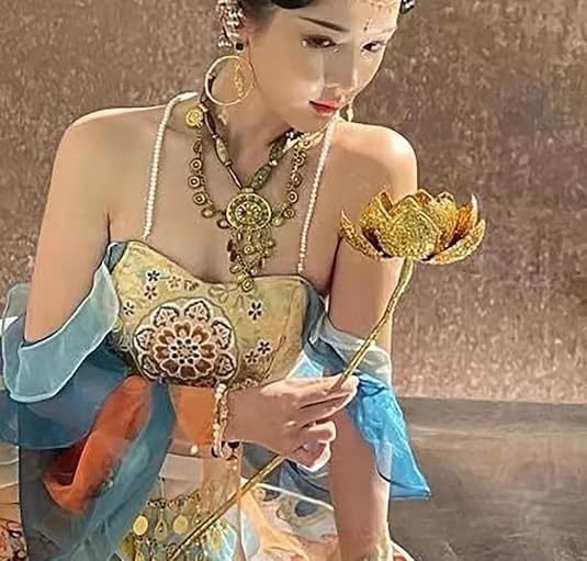 Vintage Engraved Coin Tassel Statement Collar Necklace for Women Ancient Gold Carving Big Round Layered Bohemia Long Chain Choker Gypsy Ethnic Boho Bib Exaggerate Pendant Personalized Retro Jewelry Gifts