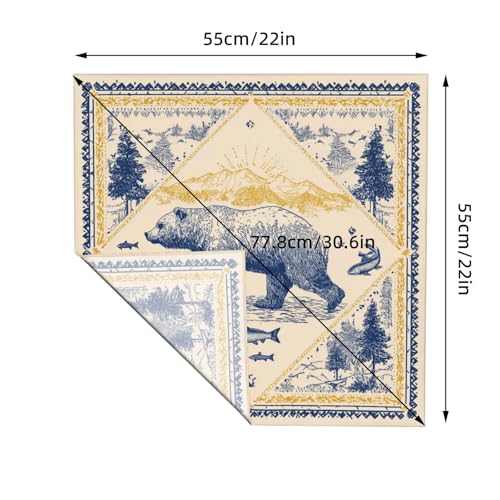 Head Scarf Hair Neck Scarves for Women Fashion Silk Satin Purse Bag Scarfs Handbags Bandana Neckerchief - color: Cream White Bear