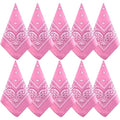 NACHLYNN 10/20pcs Paisley Bandanas Assorted Bandanas Cowboy Polyester Headbands Square Scarf Headwear - color: Pink