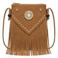 Hoce Women’s Leather Fringe Messenger Bag Large Hobo Crossbody Tassel Shoulder Bags, Gift for Mom Wife Girlfriend - color: C1-brown