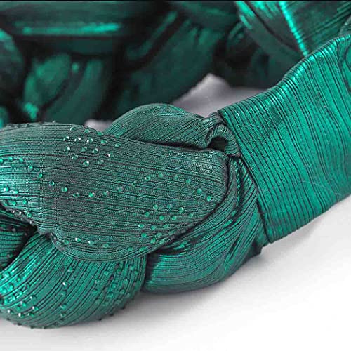 Woeoe African Headwrap Gold Braided Turbans for Women - color: Green