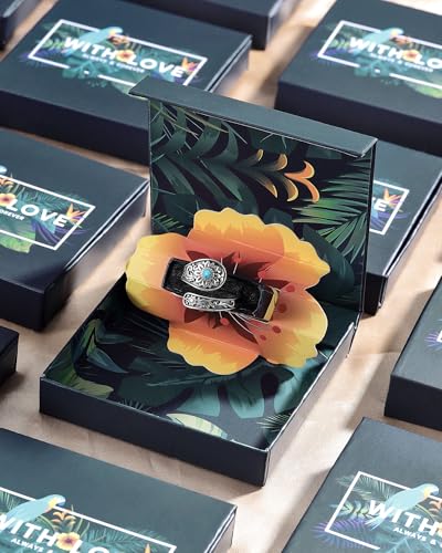 Turquoise Jewelry for Women - Sterling Silver Turquoise Rings Vintage Adjustable Sunflower Dragonfly Butterfly Spoon Ring Victorian Style Boho Antique Flower Thumb Statement Rings Jewelry Gifts for Women - color: Turquoise & Sunflower