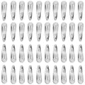 40pcs 2 inch Silver Hair Clips Hair Barrettes Metal Snap Hair Clips Accessories For Women(silver) - color: Silver