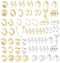Dochais Ear Cuff Helix Cartilage Clip on Earrings Ear Cartilage Clip on Wrap Earrings Ear Cuffs for Women Men Non Piercing Ear Piercing Fake Earrings Set(Gold/Silver) - style: A-52 Pcs(Gold/Silver)