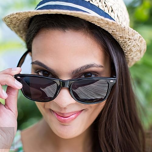 Eyegla Sunglasses Bulk Party Sunglasses Pack 80s Shades Eyewear Set for Men Women 8/10/20/30Pack - color: Black 10 Pack