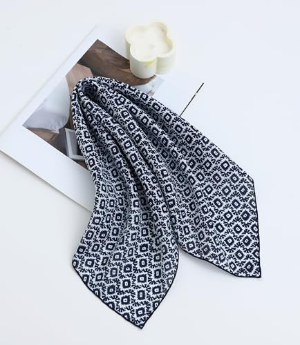 STARWHISPER Multicolored 22''x22'' Cotton Bandana for Women and Men Multi-purpose Headband Hair Scarf Protective Coverage - color: S9-blue Matrix
