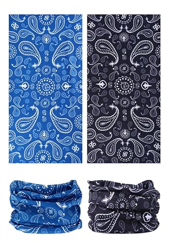 Head Wrap Headwear Headband Bandana Face Mask magic scarf for men & women - color: 6pcs. Paisley