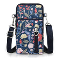 JANKS Small Crossbody Bag for Women - Mini Phone Purses with Crossbody Strap and Wallet - Nylon Arm Bag - color: C-peacock