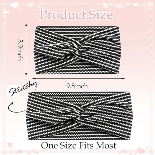 Boho Bandana Headband For Women Floral Wide Headbands Paisley Criss Cross Turban Head Wraps Non Slip Hair Scarf Head Bands Striped Cute Hairband Fashion Hair Accessories For Girls Teens 4 Pack - color: Style 139