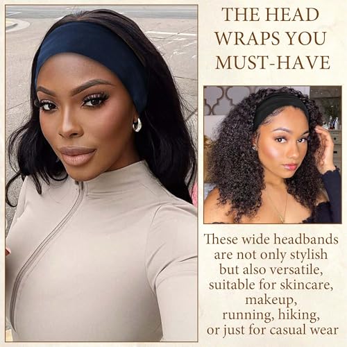 4 Pack Bandana Headbands for Women Large Turban Head Wraps Wide Headband Twist Knot Head Band Scarf Criss Cross Cute Hairband Workout Hair Wrap Fashion Turban Headband for Women’s Hair - color: Style 116